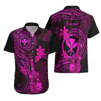 Hawaii Hawaiian Shirt Ukulele Mix Polynesian Plumeria Pink Version LT14 - Polynesian Pride