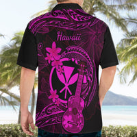 Hawaii Hawaiian Shirt Ukulele Mix Polynesian Plumeria Pink Version LT14 - Polynesian Pride
