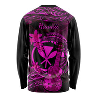hawaii-long-sleeve-shirt-ukulele-mix-polynesian-plumeria-pink-version