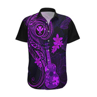 Hawaii Hawaiian Shirt Ukulele Mix Polynesian Plumeria Purple Version LT14 Purple - Polynesian Pride