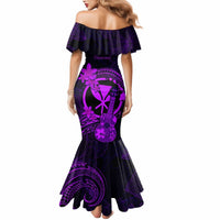 Hawaii Mermaid Dress Ukulele Mix Polynesian Plumeria Purple Version LT14 - Polynesian Pride