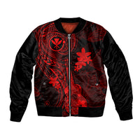 hawaii-bomber-jacket-ukulele-mix-polynesian-plumeria-red-version
