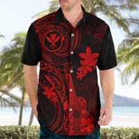 hawaii-hawaiian-shirt-ukulele-mix-polynesian-plumeria-red-version