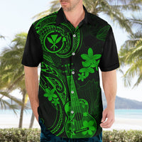 Hawaii Hawaiian Shirt Ukulele Mix Polynesian Plumeria Green Version LT14 - Polynesian Pride