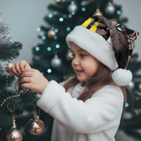 New Zealand Valentines Day Christmas Santa Hat Piwakawaka Lovers Maori Koru Tattoo - Polynesian Pride