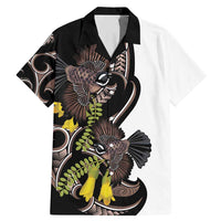 New Zealand Valentines Day Family Matching Mermaid Dress and Hawaiian Shirt Piwakawaka Lovers Maori Koru Tattoo - Polynesian Pride