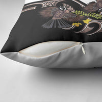 New Zealand Valentines Day Pillow Cover Piwakawaka Lovers Maori Koru Tattoo - Polynesian Pride