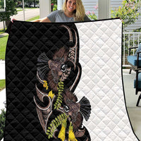 New Zealand Valentines Day Quilt Piwakawaka Lovers Maori Koru Tattoo - Polynesian Pride
