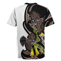 New Zealand Valentines Day Rugby Jersey Piwakawaka Lovers Maori Koru Tattoo - Polynesian Pride