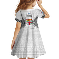 Fiji Rugby Family Matching Off Shoulder Long Sleeve Dress and Hawaiian Shirt 2023 Go Champions World Cup Fijian Tapa Pattern LT14 - Polynesian Pride