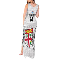 Custom Fiji Rugby Tank Maxi Dress 2023 Go Champions World Cup Fijian Tapa Pattern LT14 - Polynesian Pride