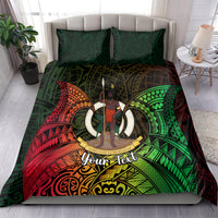 Personalised Vanuatu Family Day Bedding Set Happy 26 December Vanuatuan Pig Tusk LT14 - Polynesian Pride
