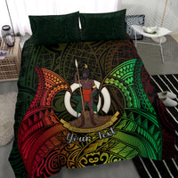 Personalised Vanuatu Family Day Bedding Set Happy 26 December Vanuatuan Pig Tusk LT14 - Polynesian Pride