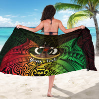 Personalised Vanuatu Family Day Sarong Happy 26 December Vanuatuan Pig Tusk LT14 - Polynesian Pride