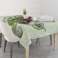 Green And White Hawaii Chameleon Tablecloth Plumeria Polynesian Tribal Art LT14 - Polynesian Pride