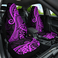 Polynesia Paisley Car Seat Cover Polynesian With Tropical Flowers - Purple LT14 One Size Purple - Polynesian Pride