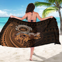 Talofa Samoa Sarong Samoan Kava Bowl Siapo Pattern - Brown LT14 - Polynesian Pride