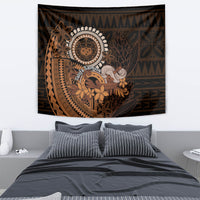 Talofa Samoa Tapestry Samoan Kava Bowl Siapo Pattern - Brown LT14 - Polynesian Pride