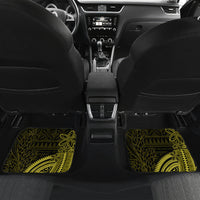 Lime Green Talofa Samoa Car Mats Samoan Kava Bowl Siapo Pattern LT14 - Polynesian Pride