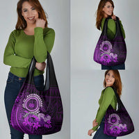 Purple Talofa Samoa Grocery Bag Samoan Kava Bowl Siapo Pattern LT14 - Polynesian Pride