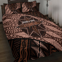 Malo e lelei Tonga Quilt Bed Set Tongan Ngatu Pattern Vintage Vibes LT14 - Polynesian Pride