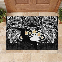 Ekamowir Omo Nauru Rubber Doormat Naoero Twelve-pointed Star Polynesian Tattoo LT14 Black - Polynesian Pride
