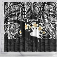 Ekamowir Omo Nauru Shower Curtain Naoero Twelve-pointed Star Polynesian Tattoo LT14 - Polynesian Pride