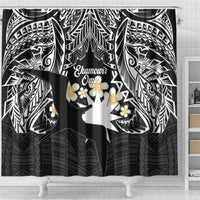 Ekamowir Omo Nauru Shower Curtain Naoero Twelve-pointed Star Polynesian Tattoo LT14 - Polynesian Pride