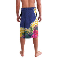 Nauru Independence Day Lavalava Coat Of Arms With Tropical Flowers LT14 - Polynesian Pride