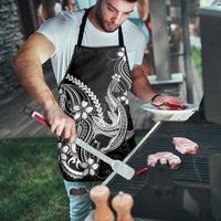 Black Aloha Hawaii Apron Polynesian Shark Tattoo With Plumeria LT14 - Polynesian Pride