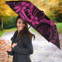 Pink Black Aloha Hawaii Umbrella Polynesian Shark Tattoo With Plumeria LT14 - Polynesian Pride