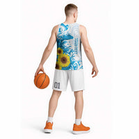 New Zealand Autism Awareness Month Basketball Jersey Takiwatanga Maori Lizard With Sunflower - Polynesian Pride