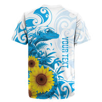 New Zealand Autism Awareness Month Rugby Jersey Takiwatanga Maori Lizard With Sunflower