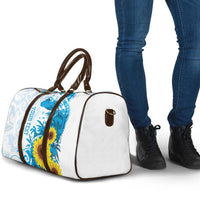 New Zealand Autism Awareness Month Travel Bag Takiwatanga Maori Lizard With Sunflower - Polynesian Pride