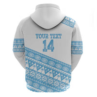 Fiji Rugby 2025 Custom Hoodie Fijian Tapa Toso Viti Toso - White