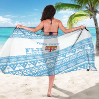 Fiji Rugby 2025 Custom Sarong Fijian Tapa Toso Viti Toso - White