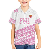 Fiji Rugby 2025 Custom Hawaiian Shirt Fijian Tapa Toso Viti Toso - Pink