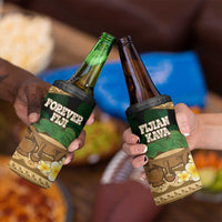 Bula Fiji Kava Bowl 4 in 1 Can Cooler Tumbler Fijian Tapa Cloth Vintage Vibe