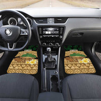 Bula Fiji Kava Bowl Car Mats Fijian Tapa Cloth Vintage Vibe