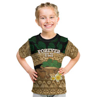 Bula Fiji Kava Bowl Kid T Shirt Fijian Tapa Cloth Vintage Vibe