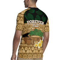 Bula Fiji Kava Bowl Rugby Jersey Fijian Tapa Cloth Vintage Vibe