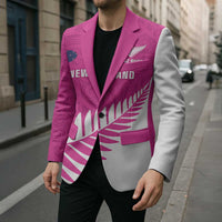 New Zealand Silver Fern Rugby Custom Blazer Go All Black Maori Pink Version - Polynesian Pride