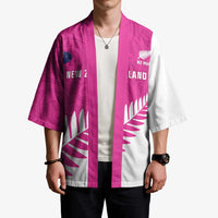 New Zealand Silver Fern Rugby Custom Kimono Go All Black Maori Pink Version - Polynesian Pride