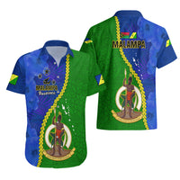 Vanuatu Malampa Province Matching Hawaiian Shirt and Dress Turtle Sand Drawing Unique Tapa LT14 No Dress Green - Polynesian Pride