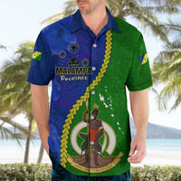 Personalised Vanuatu Malampa Province Hawaiian Shirt Turtle Sand Drawing Unique Tapa Pattern LT14 - Polynesian Pride