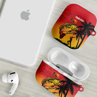 Custom Papua New Guinea Cricket AirPods Case PNG Barramundis LT14 - Polynesian Pride