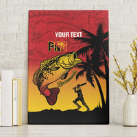 Custom Papua New Guinea Cricket Canvas Wall Art PNG Barramundis LT14 Without Frame Red - Polynesian Pride