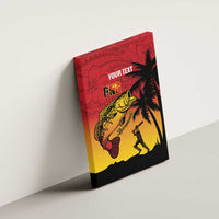 Custom Papua New Guinea Cricket Canvas Wall Art PNG Barramundis LT14 - Polynesian Pride