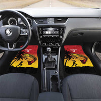 Custom Papua New Guinea Cricket Car Mats PNG Barramundis LT14 Set 2pcs - Front Red - Polynesian Pride
