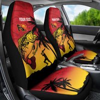Custom Papua New Guinea Cricket Car Seat Cover PNG Barramundis LT14 - Polynesian Pride